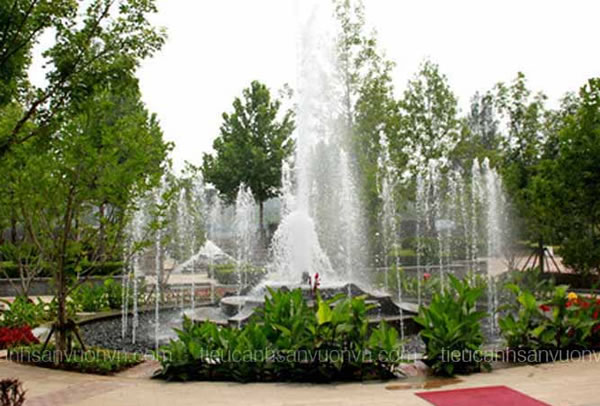 Thiết kế thi công đài phun nước nghệ thuật ở tại TP Vinh Nghệ An
