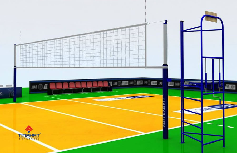 Thi công xây dựng sân bóng chuyền Vinh Nghệ An