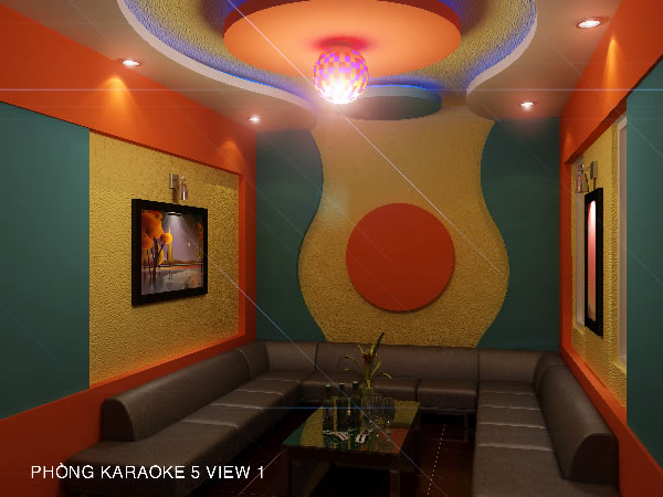 Thiết kế quán karaoke sang trọng tại TP Vinh