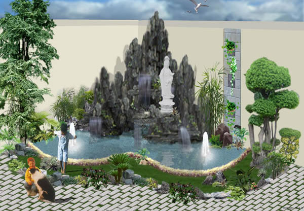 Thiết kế, thi công Tiểu cảnh sân vườn tại TP Vinh Nghệ An