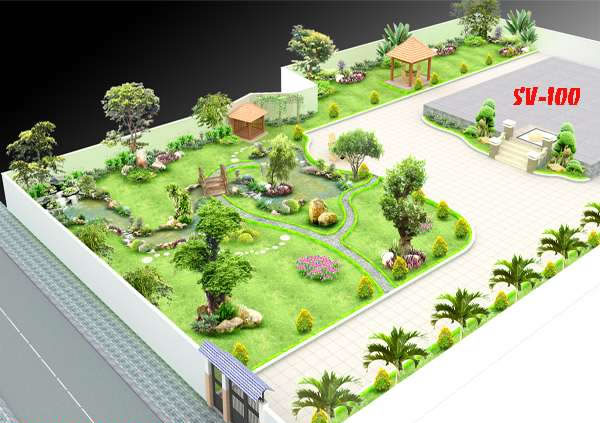 Thiết kế, thi công Tiểu cảnh sân vườn tại TP Vinh Nghệ An